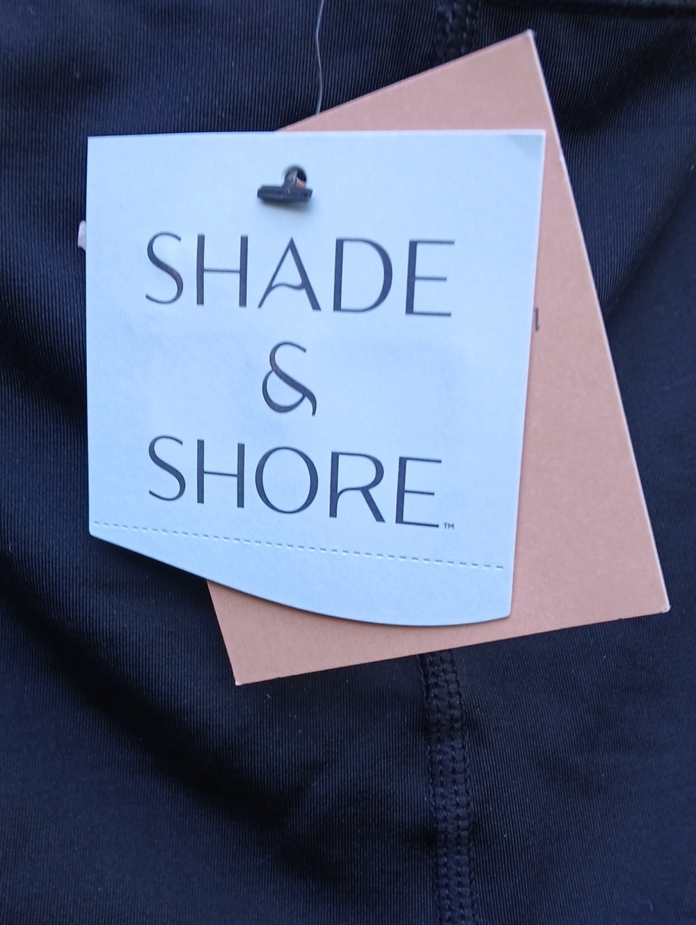 SHADE & SHORE TUMMY CONTROL SUPER HIGH RISE SWIM BOTTOM SZ L - Picture 7 of 9